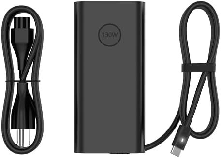 Ultra-Fast 130 W USB-C Charger for Dell Inspiron & Alienware – High-Efficiency AC Power Adapter with Advanced Safety Tech for 2-in-1 Laptops, Compatible with Models 7640, 7630, 7620, 7430, 7440 & More – Reliable and Smart Protection Features for Optimal Performance