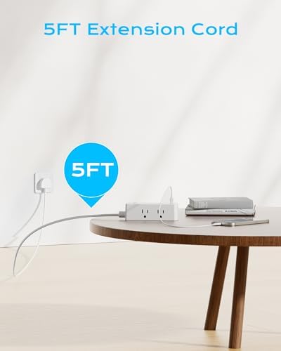 Comprehensive Universal Travel Adapter for Global Journeys – Olcorife 6-Outlet & 3-USB Port Power Solution with 5 ft Extension Cord | EU, UK, US, AUS Compatibility | Enhanced Surge Protection & Multi-Device Charging Convenience