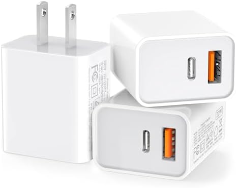 30 W Dual Port USB C Fast Charger Pack – Rapid Charging Adapter for i Phone 16/15/14/13/Pro/Pro Max & i Pad, Enhanced Compatibility with Samsung S21/S22 & Google Pixel – Compact Power Solution for Home, Office & Travel
