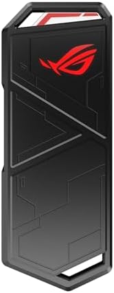 ROG Strix Arion M.2 NVMe SSD Enclosure: High-Speed USB 3.2 Gen 2 Type-C with Aura Sync RGB Lighting, Tool-Free Installation & Enhanced Compatibility for PCIe SSDs 2280/2260/2242/2230 – Ideal for Gamers and Content Creators