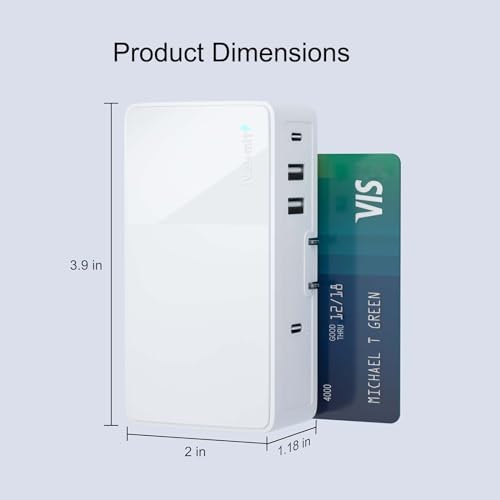 Nekmit 90 W USB C Fast Charger with 4 Ports – Power Delivery 3.0 & PPS Technology for Mac Book, Dell XPS, i Phone 14/13/12, Galaxy S22/S21/S20, i Pad Pro & Pixel – Ultimate Multi-Device Charging Solution for Professionals & Tech Enthusiasts