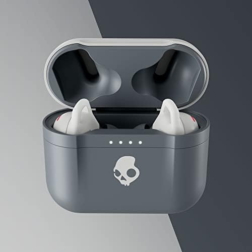 Skullcandy Indy Evo Wireless Earbuds – 30-Hour Battery Life, IP55 Sweat Resistant, Universal Compatibility for i Phone & Android – Touch Control Bluetooth Headphones in Grey for All-Day Comfort and Premium Sound Experience