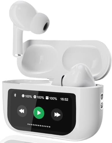 KUIZNE Bluetooth 5.4 Wireless Earbuds – Touch-Controlled, Active Noise Cancelling Technology with 40-Hour Battery – Premium Sound Quality for i OS & Android – Perfect for Commutes, Workouts, and Home Listening Experience