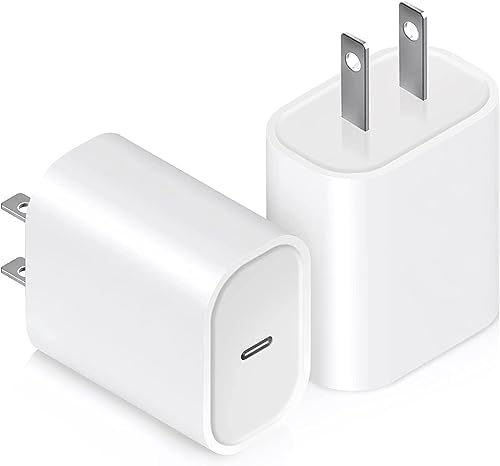 Ocupwei 20 W USB C Fast Charging Block – Dual Pack PD 3.0 Power Adapter for i Phone 16/15/14/13/12/11, i Pad, Samsung & Google Devices – Compact & Reliable Wall Charger with Built-In Safety Features for Home & Travel