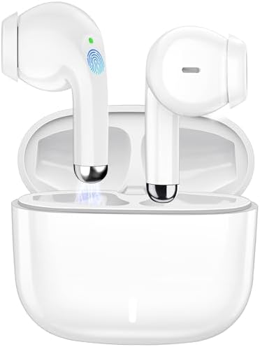 Premium Pink Wireless Earbuds with Bluetooth 5.3 – Hi-Fi Stereo Sound and Active Noise Cancelling for i Phone 16, 15 Pro, 14 Plus, i Pad 10 th & Samsung Galaxy – Ultimate Comfort for Music Lovers and Professionals – Sleek Design with Built-in Microphone for Clear Calls – Perfect for On-the-Go Use and Immersive Audio Experience