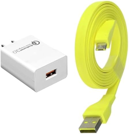 High-Speed Ultimate Ears USB Charge Cable & QC3.0 Wall Charger – Optimized for Power Up Dock, Boom 3, Megaboom 3, Blast, Megablast, Wonderboom, Roll – Unmatched Performance & Compatibility for Effortless Wireless Speaker Charging