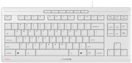 CHERRY Stream TKL Wired USB Keyboard – Compact Silent Keystroke Design for Enhanced Office Productivity and Ergonomic Comfort – Ideal for Professionals and Minimalist Workspaces