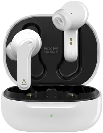 Creative Zen Air Lightweight True Wireless Earbuds – Premium Sound with Active Noise Cancellation, IPX4 Sweatproof Protection, 24-Hour Battery Life, and Advanced Bluetooth 5.0 Connectivity for Ultimate Listening Freedom and Comfort