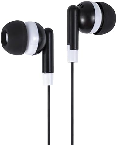 Bulk Pack of 50 Individually Wrapped Earbuds – Premium Classroom Headphones for Schools, Libraries, and Hospitals – Enhanced Compatibility, Lightweight Design, and High-Quality Sound for Focused Listening