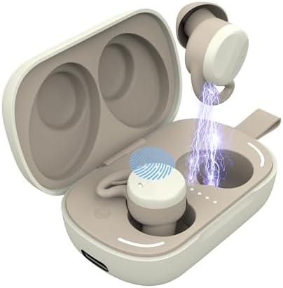 Pansonite Bluetooth 5.4 Invisible In-Ear Sleep Earbuds – Ergonomic Wireless Headphones with Advanced Noise Cancellation for Side Sleepers, Hi-Fi Sound Quality, and Touch Control for Uninterrupted Sleep and Crisp Calls, Compatible with All Devices