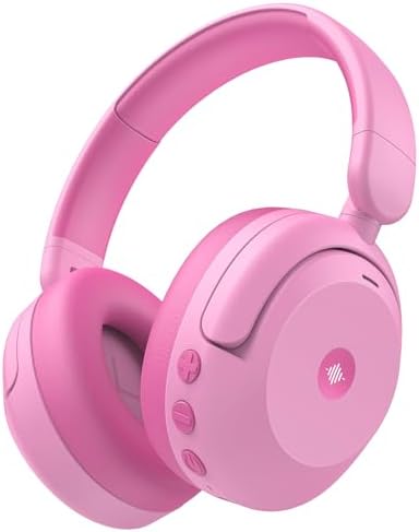 Premium i Clever BTH20 Kids’ Bluetooth 5.4 Headphones with Advanced Active Noise Cancellation – Up to 60 Hours of Playtime, Fast Type-C Charging, and Safe 80 d B Volume Limit – Ideal for Air Travel, Learning, and Entertainment – Award-Winning Kid-Friendly Design in Vibrant Blue for Young Audiophiles