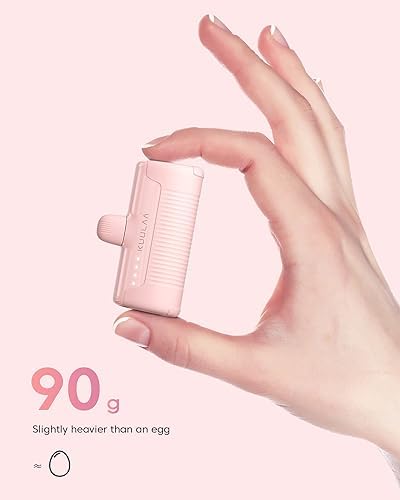 Kuulaa 4500 m Ah Compact USB-C Power Bank – Ultra-Portable Phone Charger for i Phone 15, Samsung Galaxy, LG, Moto, and Pixel Devices – Fast Charging Battery Pack for On-the-Go Power Solutions – Lightweight and Durable Travel Companion