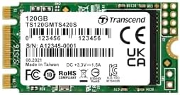 Elevate Your Device Performance with Transcend 250 GB M.2 2242 SATA III SSD – Lightning-Fast 500 MB/s Speeds, Ideal for Ultrabooks, Laptops, and Desktops, Featuring 3 D TLC NAND Flash, LDPC Error Correction, and SLC Cache for Unmatched Reliability and Compatibility