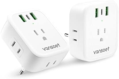 European Travel Charger Adapter Set – All-in-One International Plug Converter with 20 W USB-C Fast Charge, 4 Device Outlets & 3 Quick Charge Ports for Effortless Power in Italy, Spain, France, and Germany – Essential Gear for Global Travelers Seeking Unmatched Compatibility and Speed