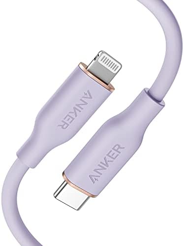 Anker 6 FT MFi Certified USB C to Lightning Cable – Rapid Power Delivery for i Phone 13 Pro, 12 Pro Max, 12, 11, X, XS – Durable Misty Blue Charging Solution with Reinforced Connectors for Optimal Performance and Stylish Flexibility