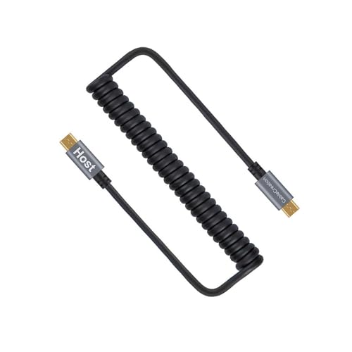 CableCreation Coiled USB C Cable 2Pack, Coiled USB A to USB C Cable for Car Type C Charger Cable for Carplay & Android Auto Compatible with iPhone 16,15, Samsung Galaxy S24 / S23, Pixel, Tablet – Enhanced Compatibility and Speed