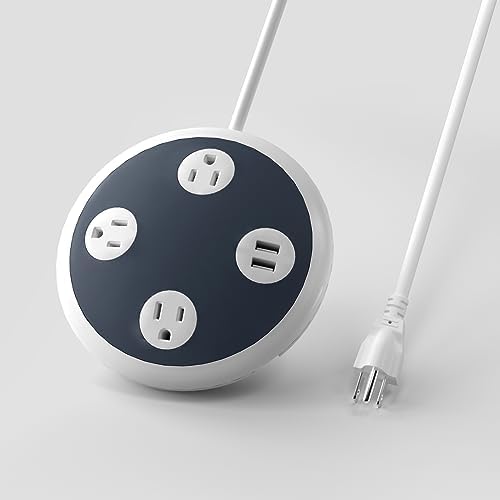 Maximize Your Power Potential with the 6 Ft Surge Protector Flat Extension Cord Power Strip – 8 Outlets & 4 USB Ports (Including 2 USB-C) for Rapid Charging, 1350 Joules Protection, Perfect for Home or Office Environment, Space-Saving Design for Enhanced Compatibility