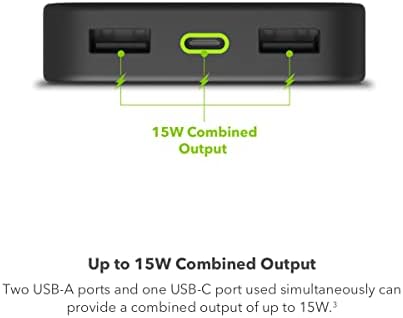 Mophie Powerstation Mini 5,000 m Ah Portable Power Bank – Ultra-Fast 20 W USB-C PD Charger for Rapid Device Recharging, Compact Pocket-Sized Design with LED Battery Indicator, Includes USB-C Cable for Instant Connectivity, Essential Travel Accessory for On-the-Go Smartphone Power