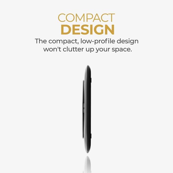 HALO Black Wireless Charging Pad – Rapid Charge Technology with Universal Device Compatibility for Effortless Power-Up Solutions