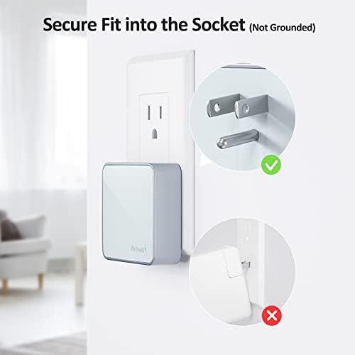 Nekmit 52 W Ultra-Compact 4-Port USB C Fast Charger – Dual 20 W Power Delivery & Dual USB Ports for Rapid Charging of i Phone 13, Galaxy, Pixel, i Pad Pro & More – Sleek Design for Home, Office & Travel Efficiency
