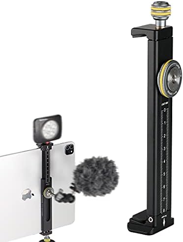Universal Aluminum Tablet Tripod Mount for i Pad & Smartphones – Sturdy Holder with Cold Shoe and 1/4 Inch Screw for Superior Stability – Ideal for Vlogging, Live Streaming & Professional Photography – Compatible with i Pad Pro, Mini, Surface Pro, Galaxy Tab & More – Lightweight Design for On-the-Go Creators – Enhance Your Mobile Content Creation with this Versatile Tablet Clamp Adapter – Built to Last with Premium Aluminum Construction and Included Arca Swiss Rail for Seamless Gear Integration – Perfect for Capturing Stunning Visuals Without Compromise – Elevate Your Video and Photography Experience Today