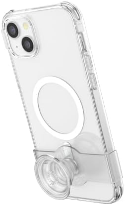 Pop Sockets i Phone 14 Pro Case with Integrated Slidable Grip & Kickstand – Pink Opalescent – Ultimate Wireless Charging Compatibility, 10 ft Drop Protection, and Easy Mag Safe Integration for Enhanced Mobile Experience