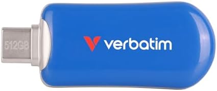 Unlock Ultimate Data Storage with Verbatim 256 GB USB-C Flash Drive – High-Speed USB 3.2 Gen 1 for Seamless File Transfers – Sleek and Portable Blue Thumb Drive for Students and Professionals