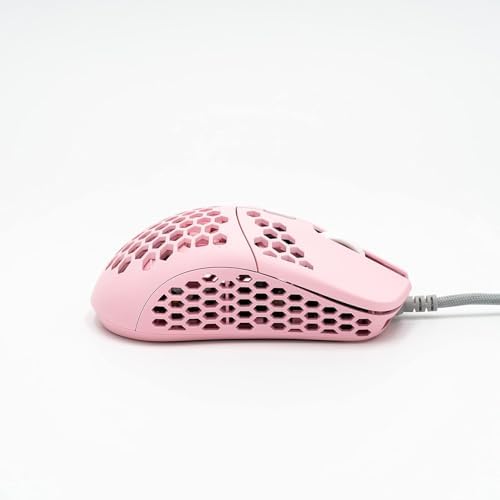 Gwolves Hati HTS Ultralight Honeycomb Wired Gaming Mouse – 48 g Precision with 16,000 DPI Sensor, Low Latency, Anti-Interference, 6 Customizable Buttons, On-Board Memory for PC/Mac/Laptop – Stardust Golden Small Edition for Maximum Speed and Comfort
