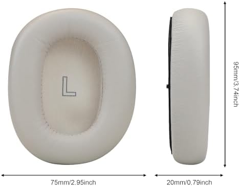 Navy Lambskin Earpads for Bang & Olufsen Beoplay H95 – Premium Comfort Memory Foam Cushions for Superior Noise Isolation and Enhanced Active Noise Cancelling – Ideal Audiophile Headphone Replacement for Unmatched Sound Quality and Style