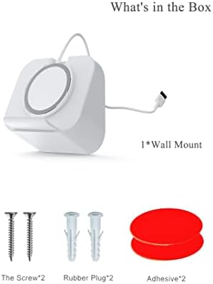 Wall Mount Holder for Magsafe Charger Magsafe Accessories Bedside Phone Holder Compatible with iPhone 14/pro/12/12Pro/12Mini/12ProMax/iPhone 13/13Pro/13Mini/13ProMax (Charger Not Included) (Black) – Enhanced Compatibility and Speed