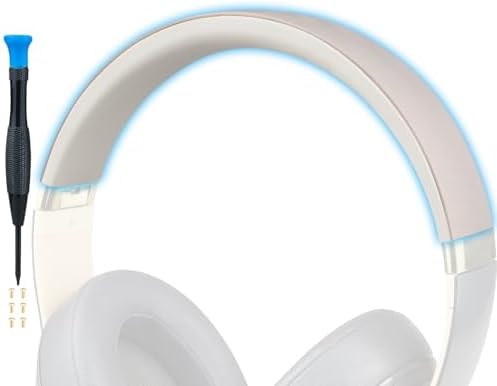 Transform Your Beats Studio 2 & 3 with SOPROM Premium Rubber Headband Cover – Stylish White Replacement Accessory for Enhanced Comfort and Durability in Wired & Wireless Models – Effortless Installation for a Revitalized Audio Experience