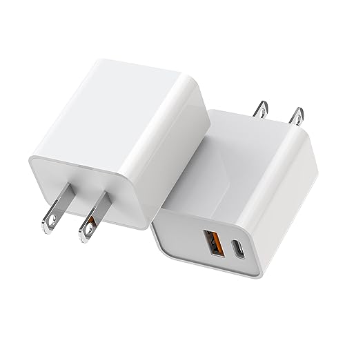 Ultra-Fast Dual USB-C Wall Charger for i Phone 15 – 40 W Power Delivery Adapter, Compact and Foldable Design for On-the-Go Charging, Ideal for i Phone 15/14/13 Pro, i Pad, and More – Maximum Efficiency with Enhanced Safety Features