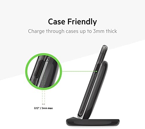 Belkin Dual-Pack 15 W Fast Charging Wireless Charging Stand – Qi-Certified Dock for i Phone, Galaxy, Pixel & More – Effortless Charging for Video Streaming & Music Calls – Sleek Black Design for Home & Office Use