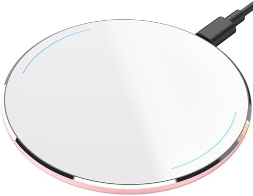 TOZO 2025 Upgraded 15 W Max Fast Wireless Charging Pad – Sleek Rose Red Design for i Phone 16/15/14/13/12 Series & Samsung Galaxy S24/S23/S22 – Ultimate Wireless Power Solution for Busy Lifestyles – Efficient, Portable & Compatible Charging Experience