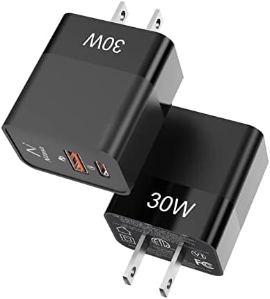 NITASA 30 W Dual Port USB C Wall Charger – Fast Charging Adapter for i Phone 15/16 Pro Max & Samsung S23/S24 – Super Efficient 25 W PPS Technology for Rapid Power Delivery – Ideal for i Pad & Google Pixel 9/8 Pro – Compact Travel Essential with Enhanced Compatibility