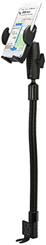 Mega Grip Car Phone Holder by ARKON – Universal Adjustable Mount for Cars & Trucks with 22″ Flexible Gooseneck Arm | Secure Seat Rail & Floor Installation | Compatible with i Phone, Samsung, and More | Enhance Your Driving Experience with Optimal Viewing Angles and Stability