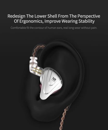Kinboofi KZ ZSX Hybrid In-Ear Monitor Earbuds – Premium 5 Balanced Armature and 1 Dynamic Driver IEMs with Zinc Alloy Faceplate, Detachable 2-Pin Cable, and Ergonomic Design for Superior Comfort and Audio Clarity in Striking Purple Finish