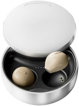 Discreet Mini Wireless Earbuds for Small Ears – Invisible Bluetooth Earpieces with Ergonomic Comfort and Portable Charging Case – Seamless Audio for Work, Travel, and Relaxation – Perfect Compatibility with Android & i OS Devices