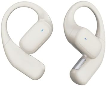 Open-Ear Wireless Fitness Earbuds for Mindful Meditation and Enhanced Wellness – Real-Time Heart Rate & Sp O2 Monitoring, IPX5 Waterproof for Active Lifestyles, Secure Fit for Running and Yoga, Compatible with Multiple Devices, Sleek White Design – Transform Your Relaxation Journey