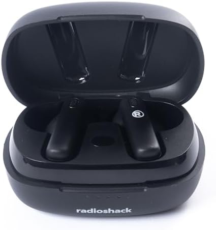 Transform Your Audio Journey with Radio Shack Bluetooth 5.2 Wireless Earbuds – Advanced Active Noise Cancelling, IPX5 Waterproof Rating for Unmatched Durability, 400 m Ah Battery for All-Day Listening, and Ergonomically Designed for Comfort and Stability in Any Activity