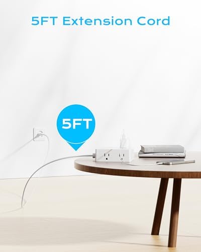 Comprehensive Universal Travel Adapter for Global Journeys – Olcorife 6-Outlet & 3-USB Port Power Solution with 5 ft Extension Cord | EU, UK, US, AUS Compatibility | Enhanced Surge Protection & Multi-Device Charging Convenience