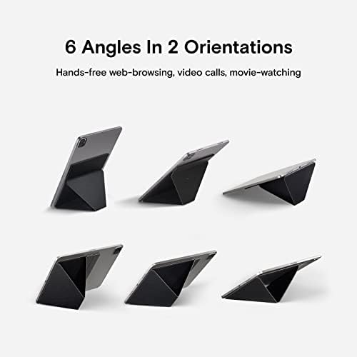 Revolutionize Your Tablet Experience with the MOFT Invisible Adhesive Slim Stand – Adjustable Support for Tablets Up to 12.9” in Space Gray – Perfect Blend of Portability, Style, and Functionality for Seamless On-the-Go Use