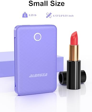 Compact 6000 m Ah Portable Power Bank with Built-in Cable – Lightweight Fast Charging External Battery for i Phone and Android – Ultimate Travel Companion for On-the-Go Charging Efficiency