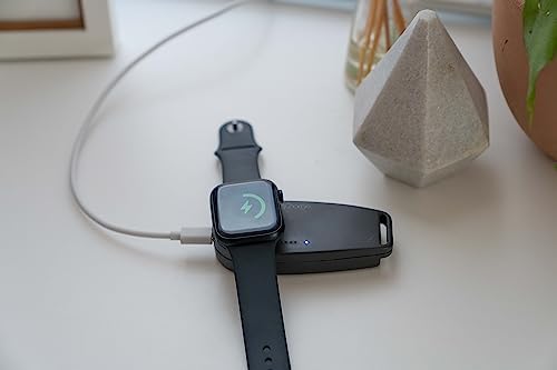 Revolutionize Your Charging Routine with the q Charge 2.0 Portable Magnetic Charger for Apple Watch – MFi Certified, Travel-Friendly 2000 m Ah Power Bank for Effortless Wireless Charging Across All Apple Watch Models Including Series 9/8/7/6/5/4/3/2/1 Ultra SE/2 – Ultimate Portability and Rapid Power Solutions for On-the-Go Professionals and Adventurers