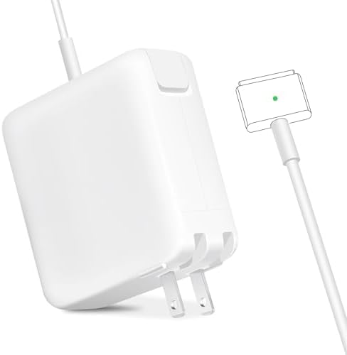 High-Speed Replacement Mac Book Pro Charger – 85 W T-Tip Power Adapter for 13″ & 15″ Retina Models (2012-2017) – Enhanced Compatibility & Status LED Indicator – Ideal for A1398, A1425, A1502 – 24/7 Customer Support Included