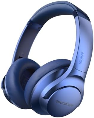 Anker Soundcore Life Q20 Wireless Over-Ear Headphones – Superior Hybrid Active Noise Cancellation, 70-Hour Battery Life, Premium Hi-Res Audio with Enhanced Deep Bass, Luxurious Comfort with Memory Foam Ear Cushions, Perfect for Travel and Office Environments, Quick USB-C Charging for Nonstop Audio Enjoyment