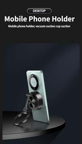 Vacuum Suction Phone Mount, 360 Car Magnetic Phone Holder, Wireless Charging Vacuum Suction Phone Holder, Magnetic Suction Phone Mount (027) – Enhanced Compatibility and Speed