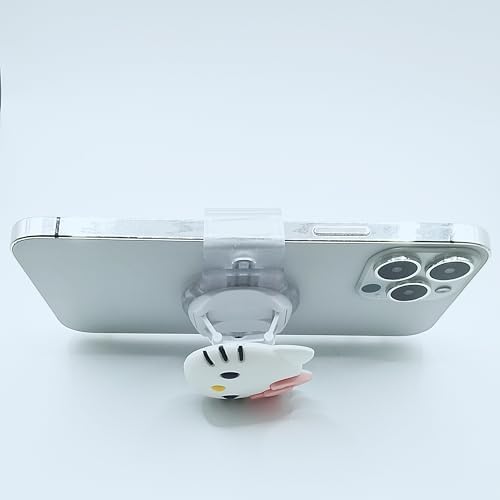 Charming Pink Cat Phone Grip Slide for i Phone – Adjustable 3 D Kawaii Cat Accessory, Wireless Charging Compatible, Lightweight & Removable Phone Holder for Secure Grip and Stylish Functionality – Perfect for Everyday Use