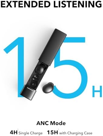 Anker Soundcore A30 i Stylish Noise Cancelling Earbuds – Ultra-Lightweight Wireless Headphones with IP54 Water Resistance, 15-Hour ANC Playtime, and Bluetooth 5.4 Connectivity for Superior Audio Performance – Fashion-Forward Design Meets Premium Sound Quality