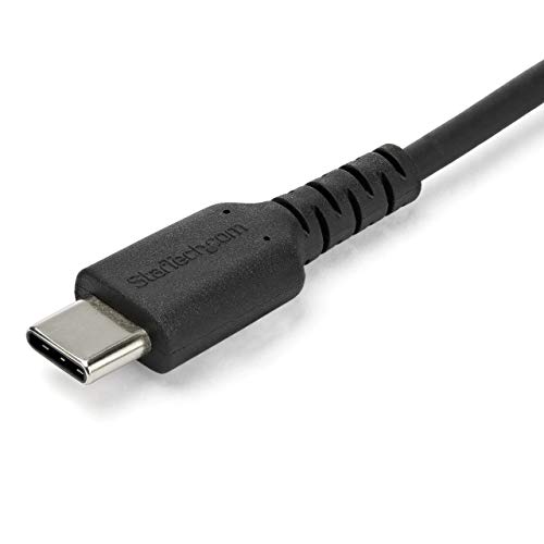 Durable 20-Inch Coiled USB A to C Charging Cable – Heavy-Duty USB 2.0 Fast Charge & Sync Cable, Sleek Black Design for Enhanced Portability and Compatibility with All Devices
